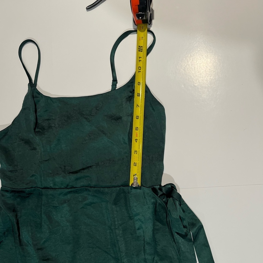 Wild fable green satin wrap dress - Picture 9 of 10